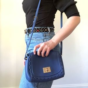Royal Scalloped Kate Spade Crossbody 🦋